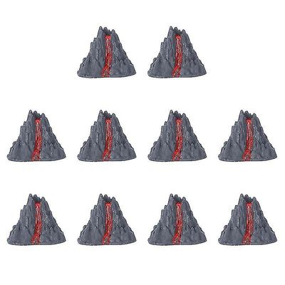 10stk Simulation Volcano Indretning