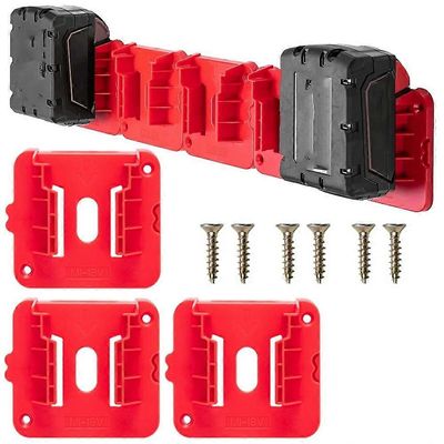 RIS-M-1 3kpl Milwaukee M18 18V paristoteline hylly seinäkiinnike ripustin säilytysteline