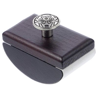 Kannettava puu Rocker Blotter Ink nopeasti kuivuva työkalu toimistokäyttöön mustetta imukykyinen leima Musta 6.00X4.00X3.00CM