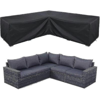 Niutu0 Vanntett? Hjørne Sofa Cover Hagemøbler Set Cover Utendørs Sectional Møbler Cover Fk 260*192*82cm