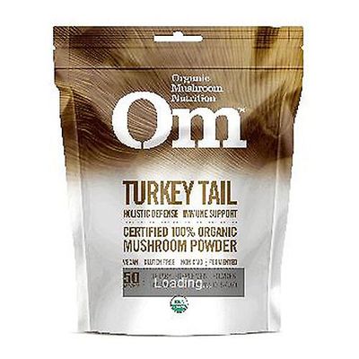 Om Mushrooms Om svampe Økologisk kalkunhale svampepulver, 3,57 oz (pakke med 1)