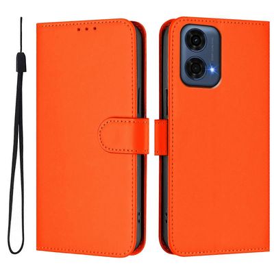 Kaulanauhan PU-kotelo Motorola Moto G24 Power 4G Intialle Oranssi