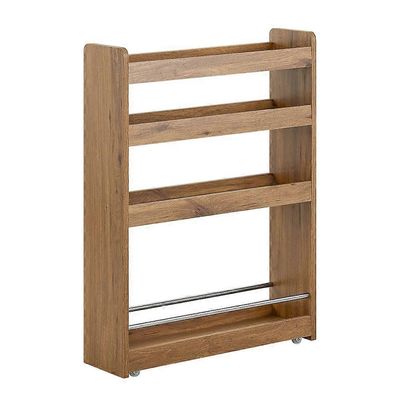 Ohut keittiön ja kylpyhuoneen säilytysvaunu 4 pyörällä Kapea 4-kerroksinen teline putoamisenestotangoilla Kompakti rullaava säilytysyksikkö, SoBuy ...