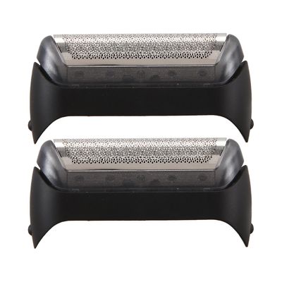 2 stk elektrisk mesh holdbar barbermaskin folie hode deler for Braun 10b/20b Modell 190 180 170 1775 sølv