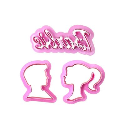 1/5/10sæt Barbie Hoved Frimærke Piger Cookie Cutter 3D Trykt Kage Chokolade Fondant Skimmel Skimmel Køkken Værktøj 1Set