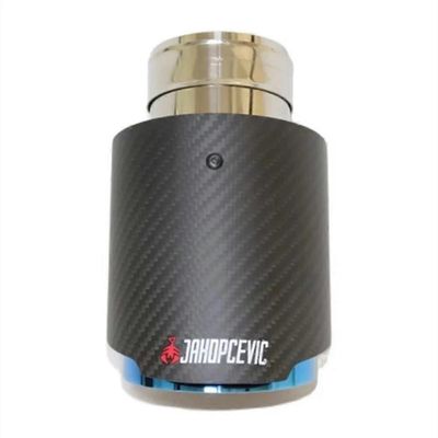 auton matta hiilipakojärjestelmä äänenvaimentimen putken kärki suora universaali ruostumaton sininen äänenvaimentimet koristeet Akrapovicille 51MM ...