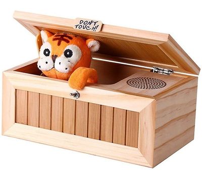 Piao Zantecin puinen hyödytön laatikko Jätä minut rauhaan laatikko Useimmat hyödyttömät koneet eivät kosketa Tiger-lelulahjaa äänellä