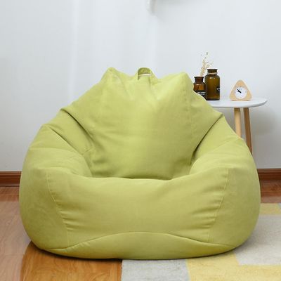(ingen fyllstoffer) Nye Extra Large Bean Bag Chairs Couch Sofa Cover Innendørs Lazy Lounger for voksne Kids Sellwell Grønn 100 * 120cm