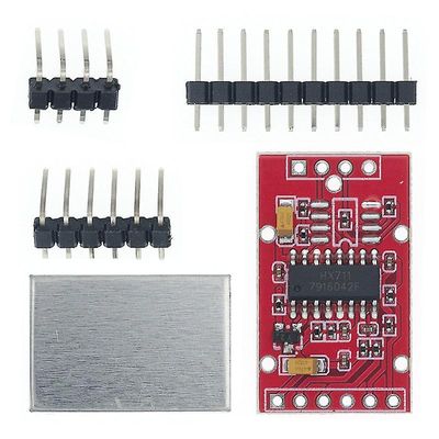Kredsløbstilbehør hx711 dual-channel 24-bit a/d konvertering vejningssensormodul med metal shied