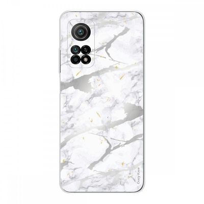Crazy Kase Xiaomi Mi 10t Blød silikone 1 Mm Shell, Grå Marmor Effekt