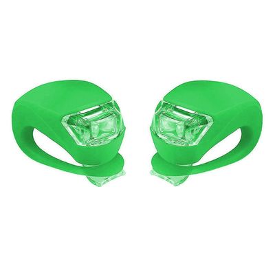 2 paria polkupyörän valo edessä ja takana silikoni led-pyörävalosarja - pyörän ajovalot ja takavalot, vedenpitävä ja turvallinen tie, maastopyörän ...