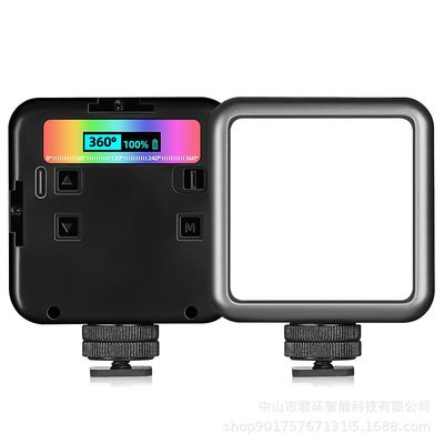 Jying 6w Mini RGB Video Light Mini Led Camera Light 2000mah Led Panel Lamp Foto Video Belysning Til Youtube Tik Tok