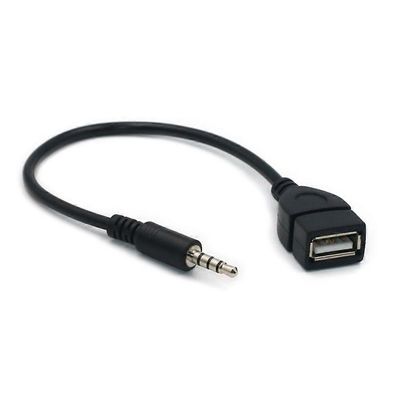 AUX-USB-sovitin Audio Music Autostereo urospistoke Jack to USB naarasjohto