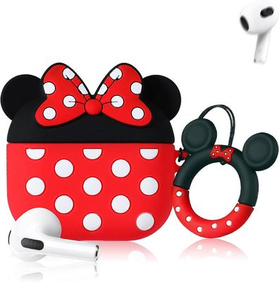 Ubiuo Airpods 3. sukupolven kotelo söpö 3D ihana ainutlaatuinen sarjakuva Airpod 3 silikonikansi hauska hauska viileä muotoilu muotikotelo pojille ...