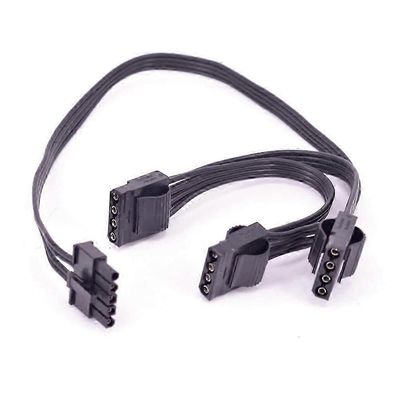 5Pin 1-3 oheislaite 4-nastainen Molex IDE 5P PSU virtalähdekaapeli sopii V550 V650 V700 V750 V850 V1000 musta