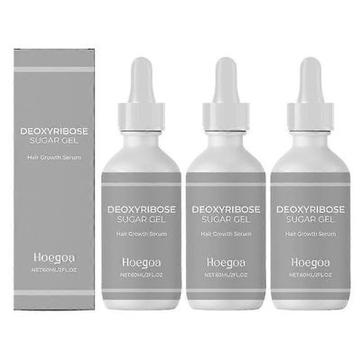 1-3x Deoksiriboosisokerigeeli hiustenkasvuun, 60ml Deoksiriboosisokerigeeli hiustenlähtöön ja hilseen hoitoon päänahassa 3PCS