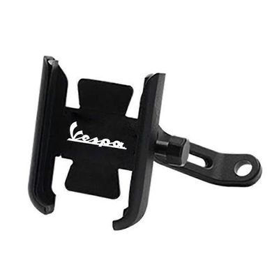 VESPA 125 VNA TS PX80 200/PE/Lusso -moottoripyörätarvikkeet Ohjaustangon matkapuhelimen pidike GPS-jalustan navigointiteline | Mirror type Black