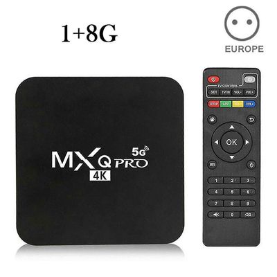 Smart Tv Box Wifi Home Media Player Hd Digital kaukosäätimellä TV-dekooderi kotiin EU 1 8