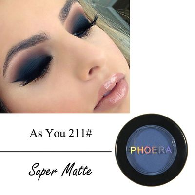 Aoweisia Phoera 12 farver Mat Eye Shadow Pulver Pigment Langvarig Bright Øjenskygge Makeup Vandafvisende Beauty fyldes op Tslm1 211 5CM*5CM*2CM