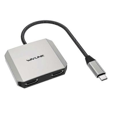 WAVLINK WL-UHP510Pro 87W USB-C uros-kaksi HDMI-naarassovitinta 4K / 60Hz Video Converter Kuten