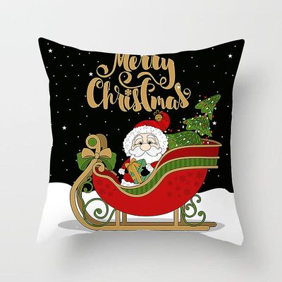 Witdreamer 45x45cm jul Talje pudebetræk pudebetræk Bomuld Hjem Sofa Kast nytår 8
