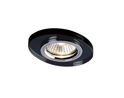 Inspired Lighting Krystal forsænket downlight oval FÆLG KUN sort, kræver 100035310 for at fuldføre elementet