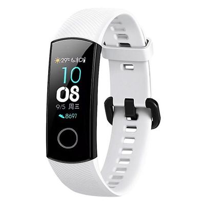 AIR Tilsluttet silikone udskiftning rem til Huawei Honor Band 4 Hvid