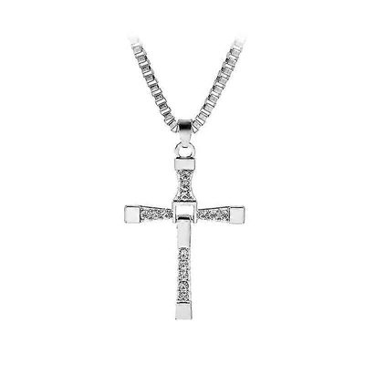 Tinor nopea Furious Dominic Toretto Cross kaulakoru, hopea