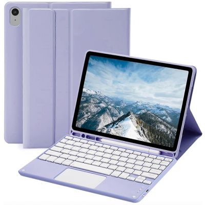 Yhteensopiva iPad Air 11 (2025) / (2024) / Air (2022) / (2020) Bluetooth-yhteensopivan näppäimistön kanssa Monivärinen Purple