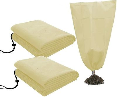 2 stk Plant Dekker Freeze Protection 2.8oz tykkere vinter snøring Plant Frost Cover 31 "X 39" Winter Frost Protection For planter Frost Frost Frost...