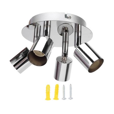 GU10 lampunpidin 4 pään kattovalaisin jalusta säädettävä lampunpidin makuuhuoneen keittiöön 85265V