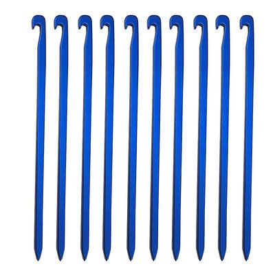 10stk/parti 16cm Aluminiumslegering Teltpinde Havepæle, Farve Blå