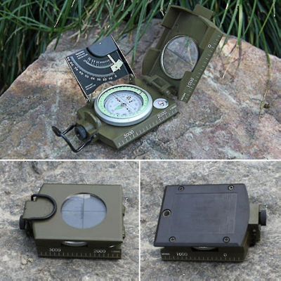 Professionel militær hær observation lysende kompas med inclinometer