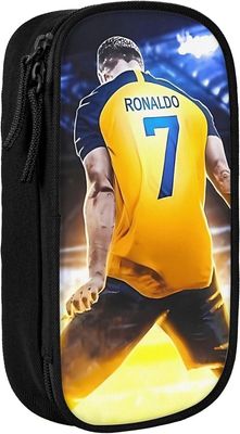 Kerota Ronaldo 7 suuren kapasiteetin kynäkotelo Office Collegeen Suuri säilytystila Suuren kapasiteetin pussipussipidike Laatikko meikkipussi aiku...