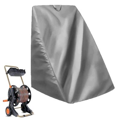 Puutarhaletkukelan suojus, vedenpitävä, vapaasti seisova vesiletkukelan suojakansi terassille liikkuvalle letkukärrylle Harmaa