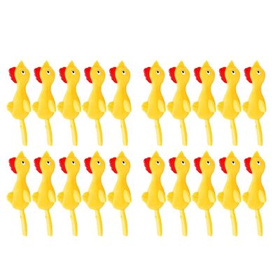 unbrand Finger katapulteret Tyrkiet Creative Flying Chicken Toys Cute Dekompression Legetøj Nyhed Gaver til 20