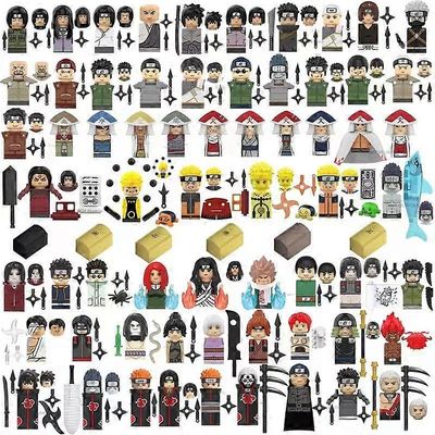 Mini Naruto Sasuke Kakashi Akatsuki Rakennuspalikat Aseta Anime Sarjakuva toimintahahmot KokoonpanoPalikat Lelut Lapset Christma Lahjat 12 kpl setti