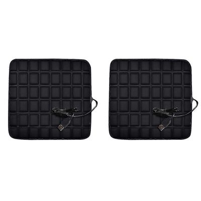 12V auton lämmitystyyny mukava - lämmitin USB-kaapelilla nopeasti lämmittävä sähköinen talvi lämmin Musta