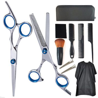 Witdreamer 11pcs rustfrit stål hårskæring saks kits udtynding saks Sæt Frisørsalon Professional Barber