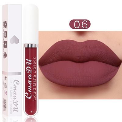 Cmaadu 18 Farve læbestift Mat Non-stick Cup Vandtæt Langtidsholdbar Lip Gloss Cmaadu18scc 06