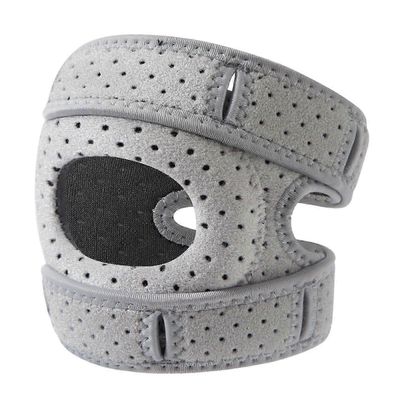 Säädettävät Polvilumpio-jännehihna urheiluun Liukumaton Säädettävät Runners Polvivakaaja lentopalloon Harmaa L