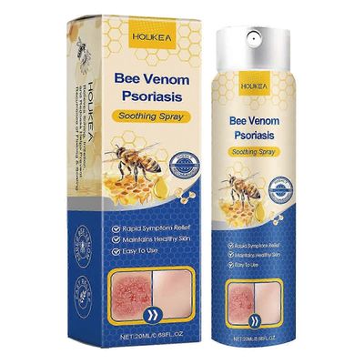 Bee-Venom Psoriasises Care Spray -kutinaa lievittävä nestemäinen punoitusta lievittävä suihke kaikille ihotyypeille 1kpl