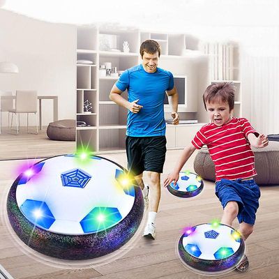 Ghygv Børn svæver fodbolde Børn fodbold med led blinkende fodbold Interaktiv børne udendørs indendørs sportsspil drenge gaver Med musik 18cm