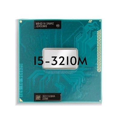 Core i5-3210M -suoritin - kanta: PGA 988B, 2 ydintä, 4 säiettä, 2,5 GHz, 3 Mt, L3-välimuisti, 35 W.