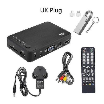Full HD multimediasoitin USB ulkoinen kiintolevy Media Player Autoplay -yhteensopiva Tv Box TV Video Av Mkv Avi Tw Lisää 2 Tt:n USB-ajuri 1