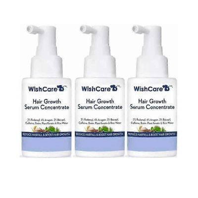 WishCare Hair Growth Serum Concentrate 30ml - Miehille ja naisille, jotka etsivät paksumpia hiuksia 3pcs