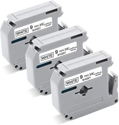Yhteensopiva Brother M-k221 Mk-221 9mm x 8m nauhat Brother Pt-55 Pt-60 Pt-65 Pt-70 Pt-80 Pt-85 Pt-9