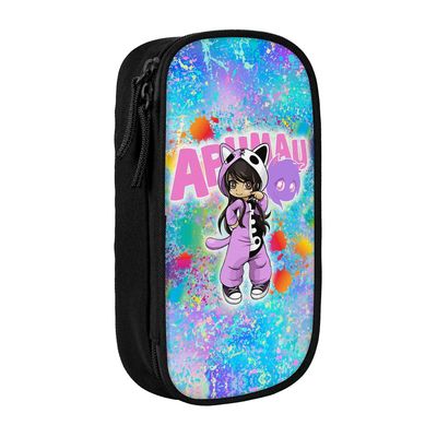 Aphmau penaali, monikäyttöinen kynäkotelo, suurikapasiteettinen kestävä kynäpussi säilytyskynä pussi järjestäjä paperitavarat-penaali OneSize 5x10....