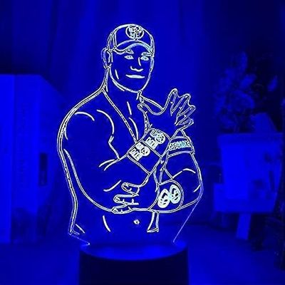 Painitähti Hahmo Yövalo 3D Yövalo LED Yövalo 3D Illusion Yövalot Väri Vaihtopöytävalaisin joululahjaksi (7 Colo