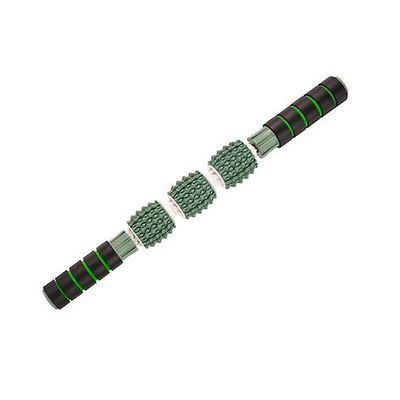 Yunshu Muskel rullepind Massage Stick Rulle effektiv lindre kramper smerter GRØN